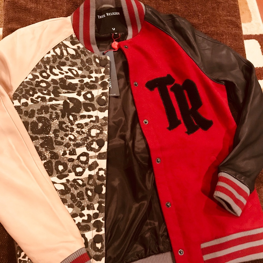True Religion Xs letterman Jacket (women)